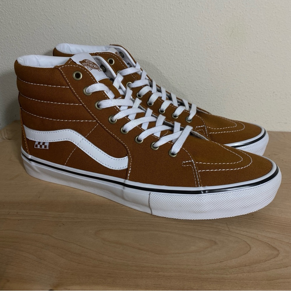 Vans Skate Sk8-Hi Golden Brown Canvans - Size 8